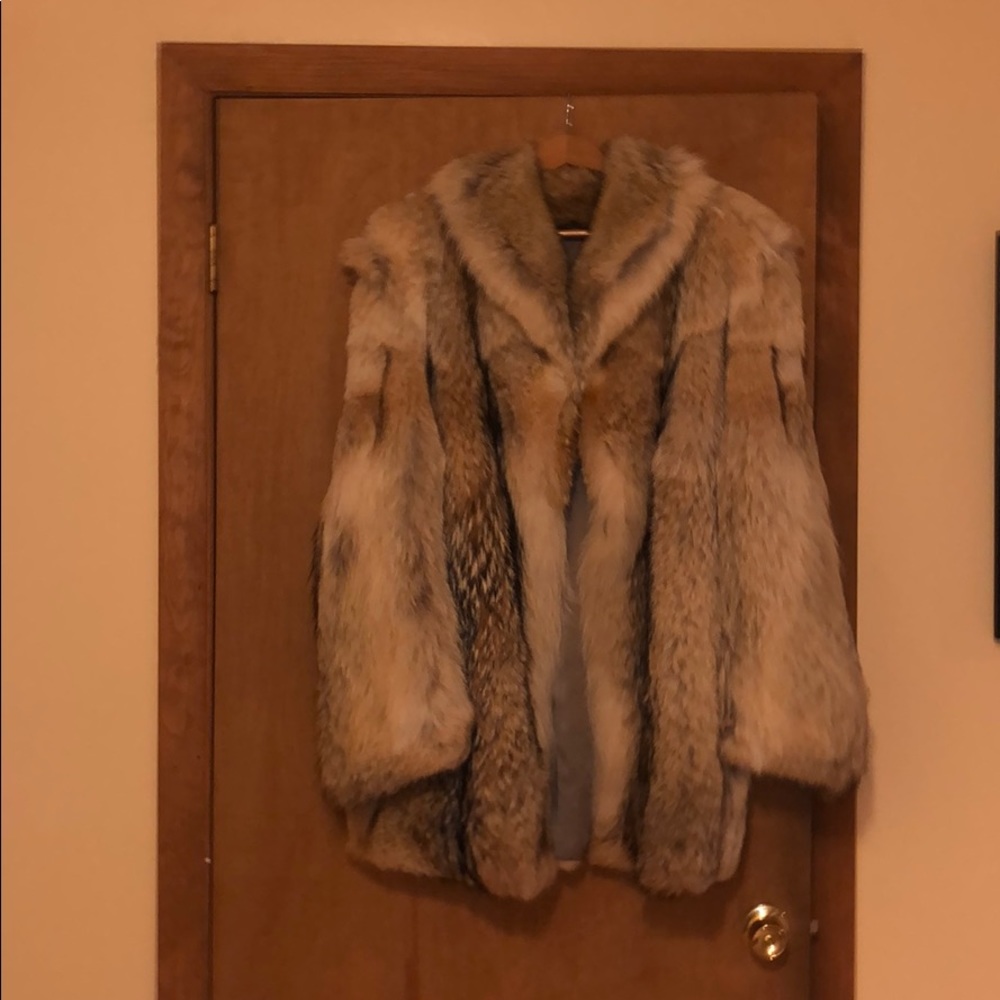 Men’s coyote fur coat